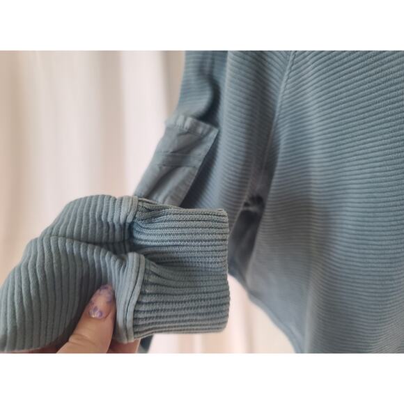 Free People Movement *IN BLUE* So Fly Henley Pullover Sweatshirt Medium - Picture 8 of 13